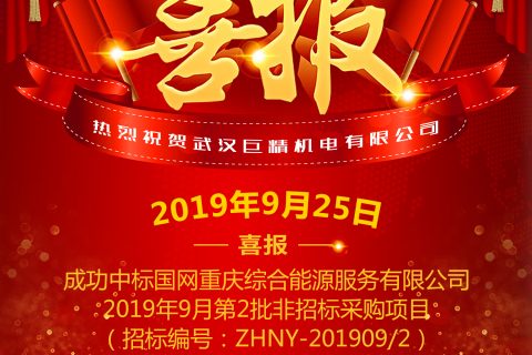 热烈祝贺武汉利来国际中标国网重庆综合能源服务有限公司2019年9月第2批非招标采购项目