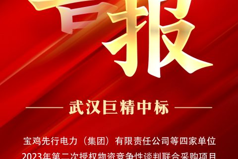 热烈祝贺利来国际中标宝鸡先行电力（集团）有限责任公司等四家单位2023年第二次授权物资竞争性谈判团结采购项目